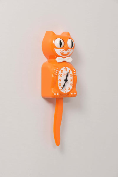 refurbished | Kit-Cat Klock wall clock, orange harvest male