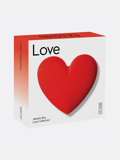 Doiy Love storage box, red