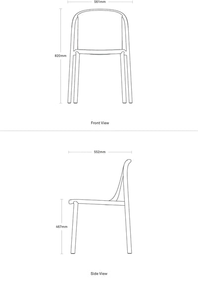 Blu Dot Decade chair, tomato