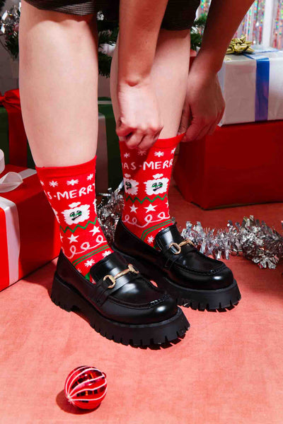 EMS Xmas Santa socks