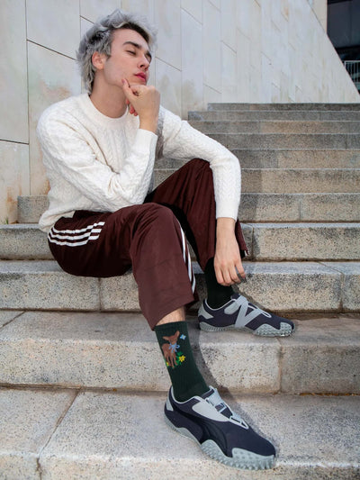 Eat My Socks Wonder Deer flat-pack socks