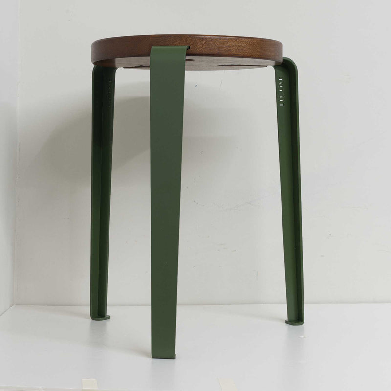 Ex-display | Tiptoe LOU Stool, Rosemary Green/ Tinted Oak (45cm)