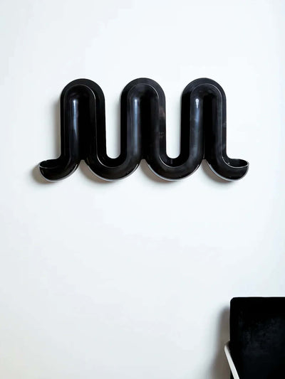 Swell Wall catchall & coat rack, black