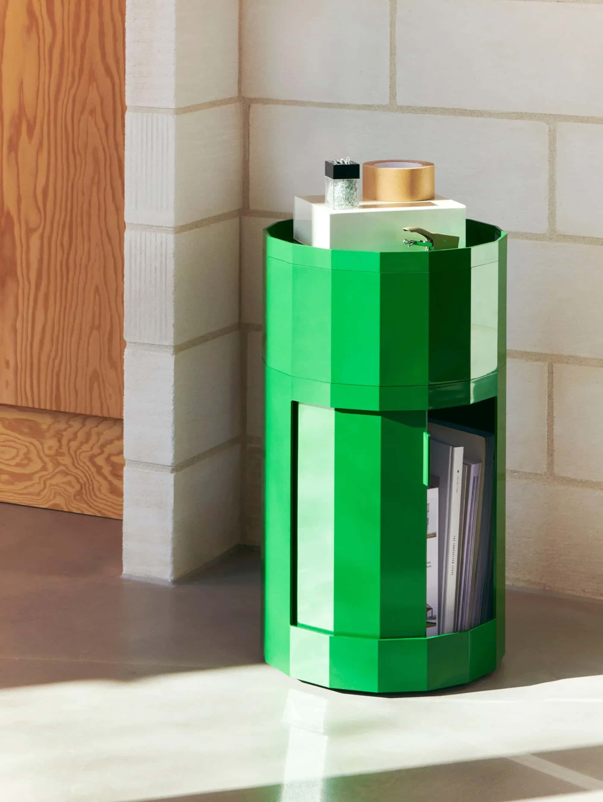 HAY Facet High cabinet, spinach green