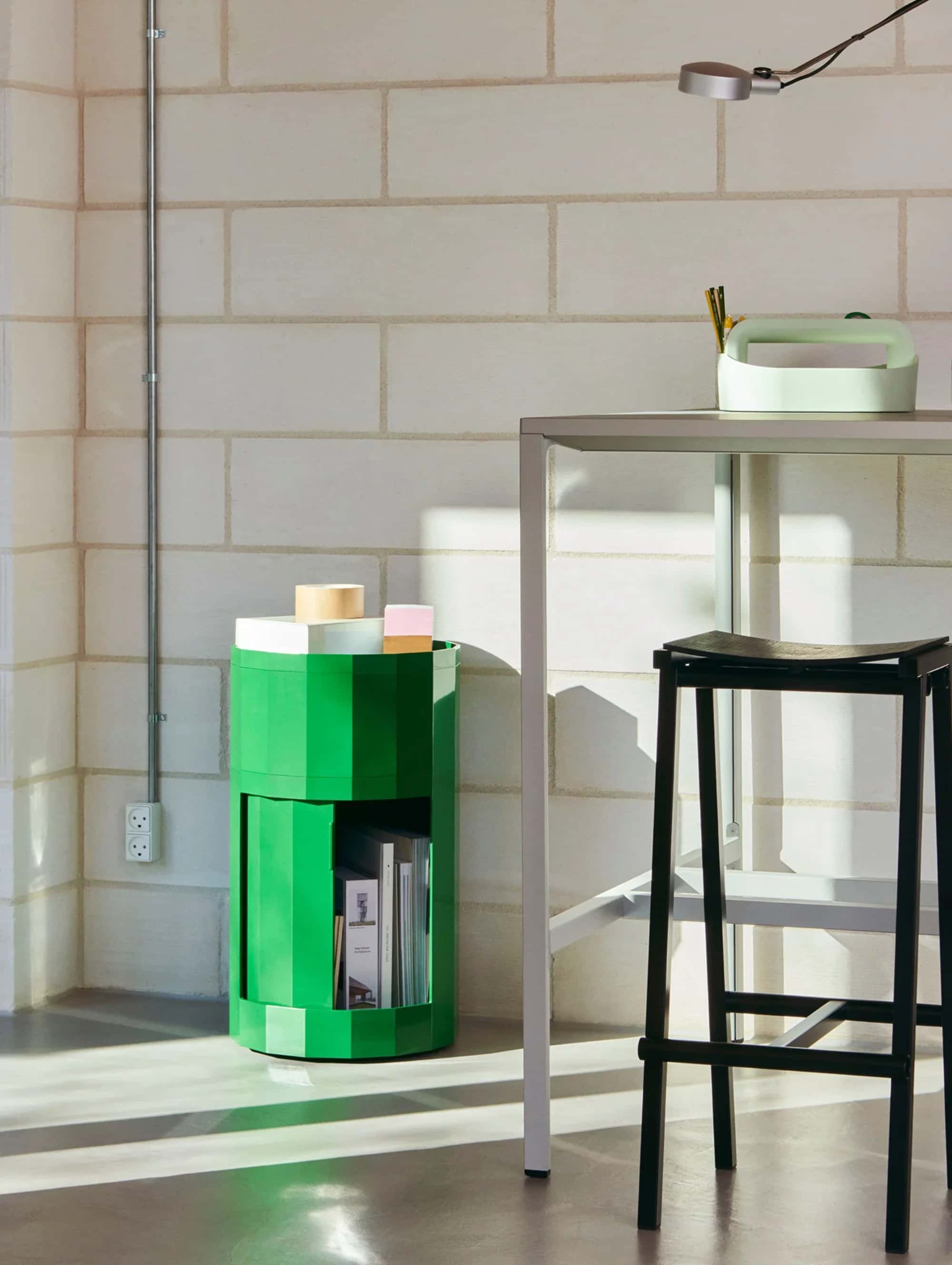 HAY Facet High cabinet, spinach green