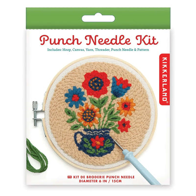 Kikkerland Flower Bouquet punch needle