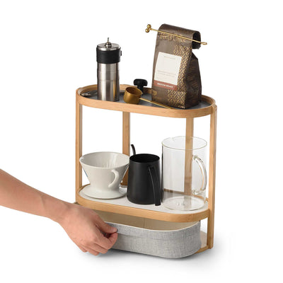 Gudee Life Trivi 2-Tier Countertop Coffee Shelf