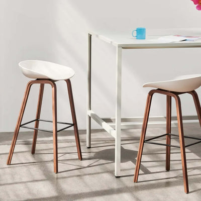 Hay About A Stool AAS32 High bar stool (75cm), melange cream/oak