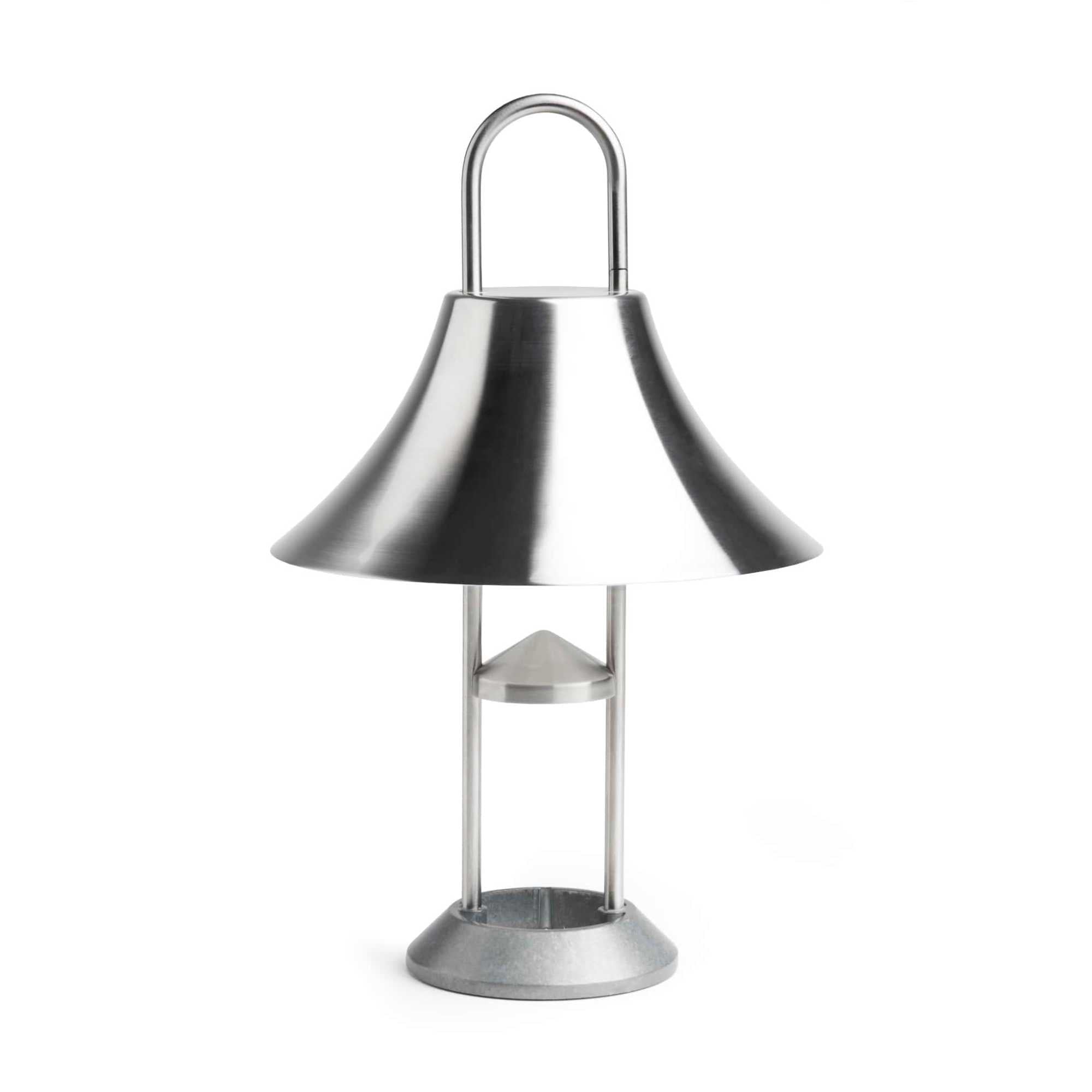 Hay Mousqueton Portable Lamp , Brushed Stainless-Steel