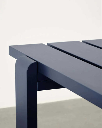Hay Weekday Table, Steel Blue Water-based Lacq. Pinewood (L180xW66xH74)