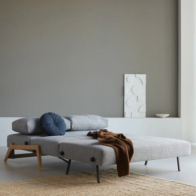 Innovation Living Cubed 140 Wood sofa bed, 565 twist granite