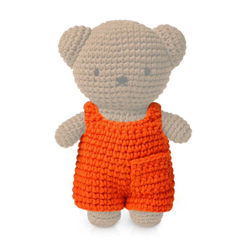 Just Dutch handmade crocheted outfit, Orange Overall