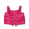 Just Dutch handmade crocheted outfit, Pink Overall