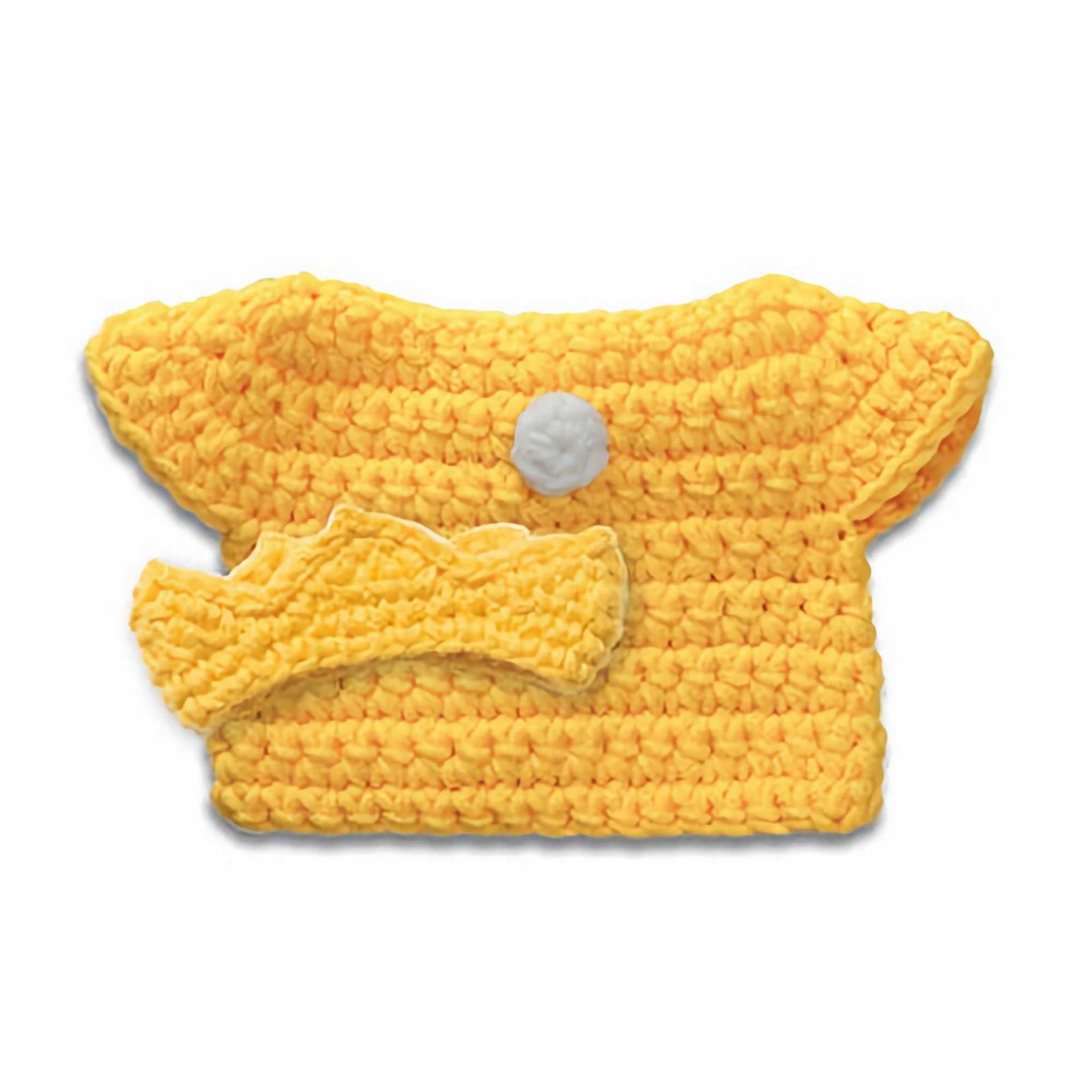 Just Dutch handmade crocheted outfit, Yellow Queen Set