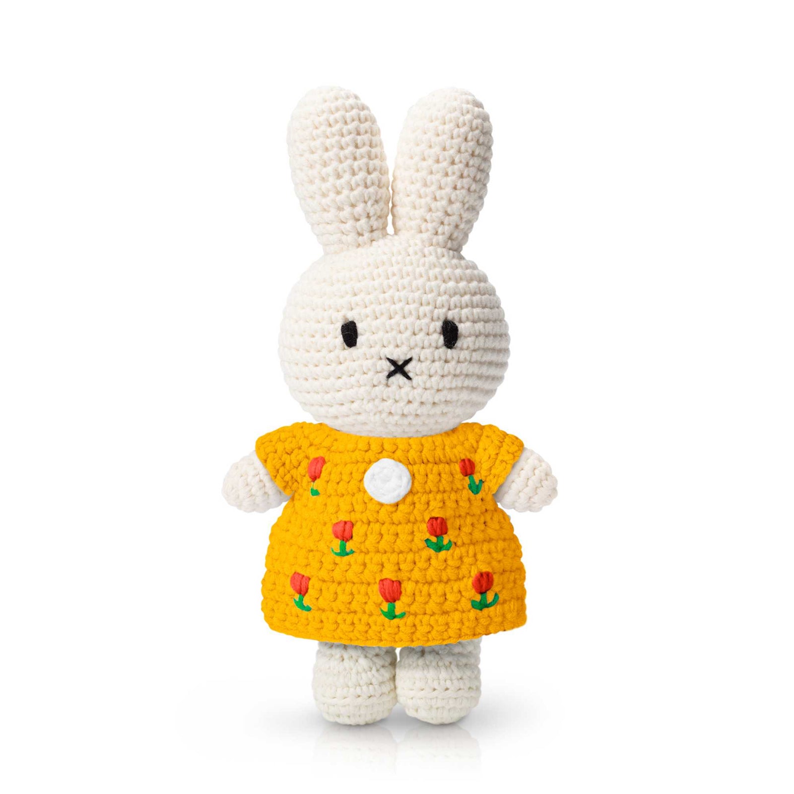Just Dutch Miffy crochet, yellow tulip dress