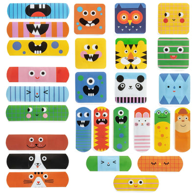 Kikkerland Kidoki Ouchy Friends Adhesive Bandages