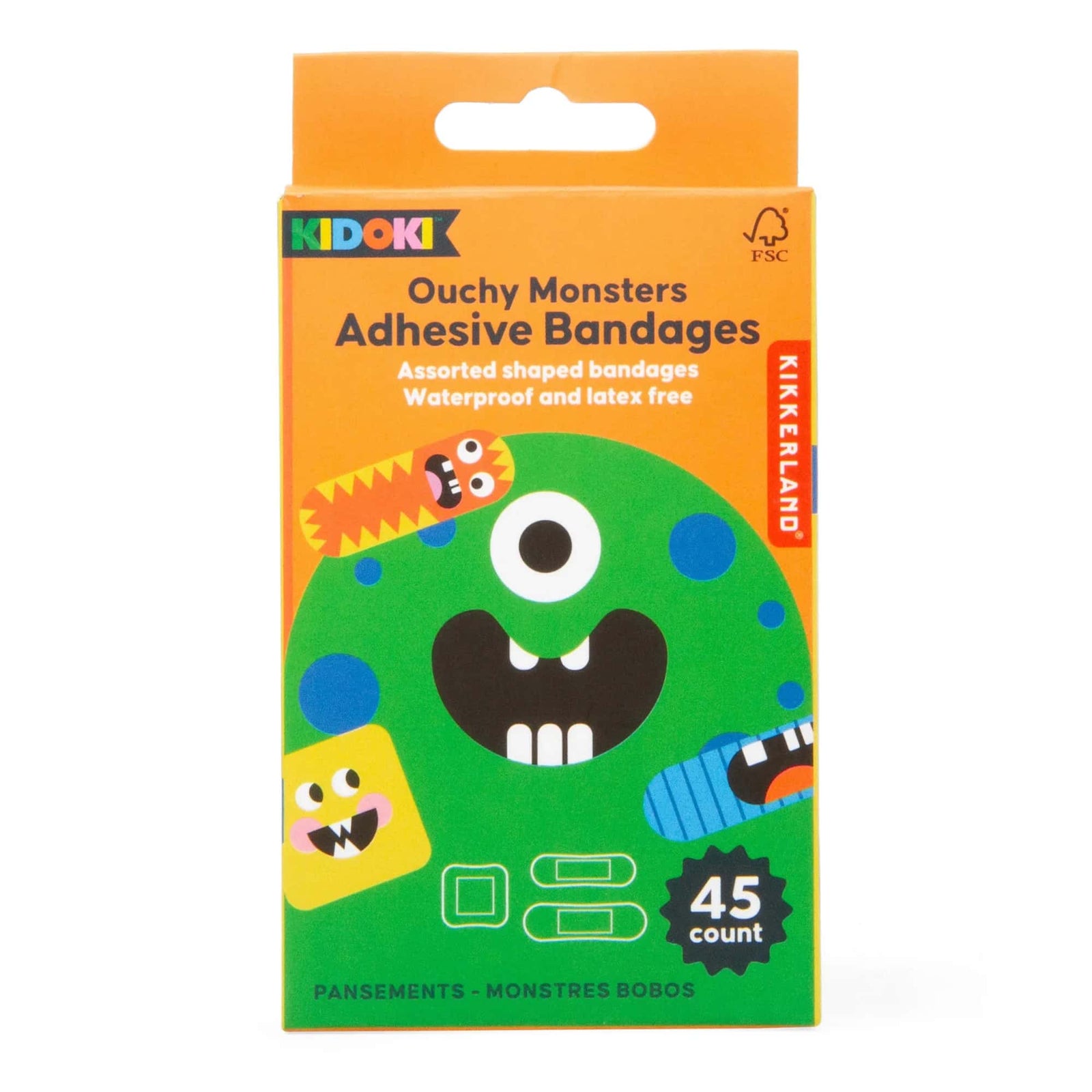 Kikkerland Kidoki Ouchy Friends Adhesive Bandages