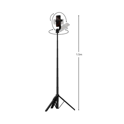 1-Snap Pole Magnetic Tripod Selfie Stick with Wireless Remote
