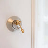 Kikkerland Short Cone Brass Key Holder