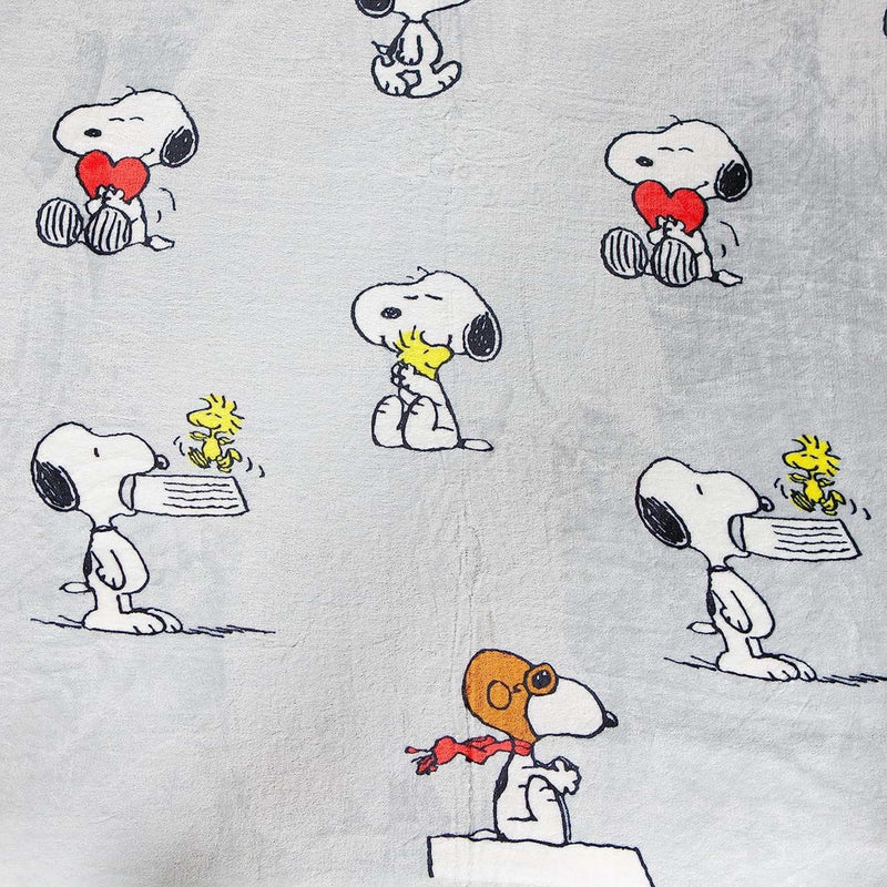Kanguru Snoopy Hoodie Fluffy Fleece Throw Blanket