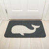 Kikkerland Whale Doormat (w76xd46cm)