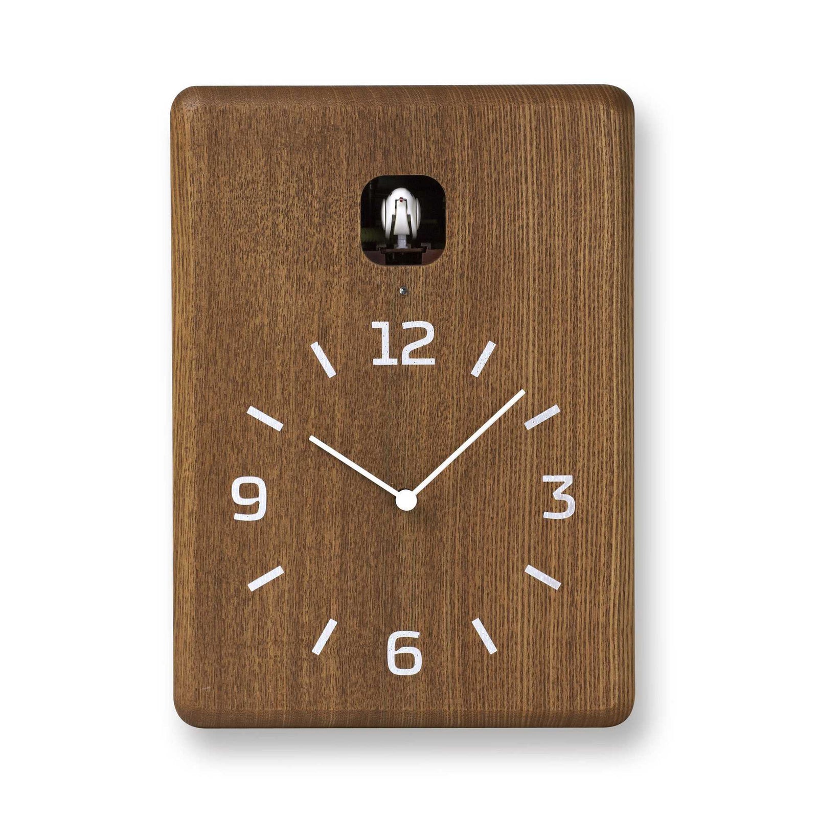 Lemnos Cucu wall clock, dark brown