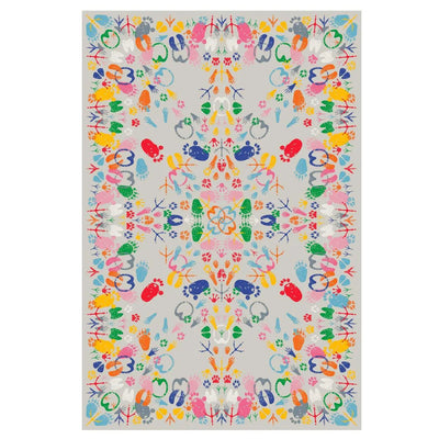 Qeeboo Let's Dance Animal Traces Rectangle Carpet by Nynke Tynagel