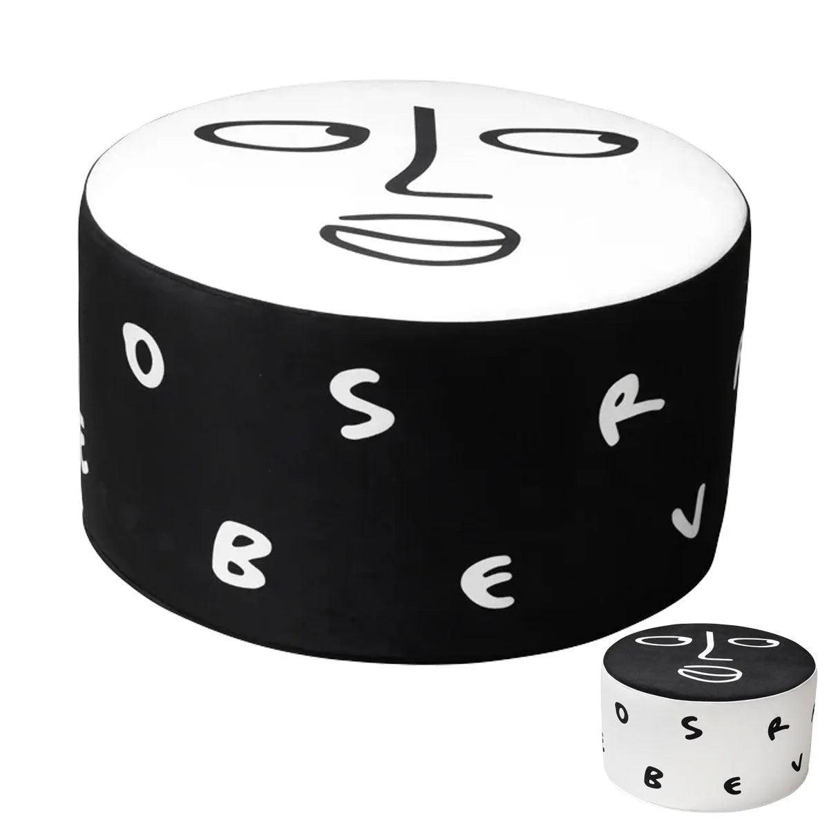 Qeeboo Linescapes Pouf M by Shantell Martin