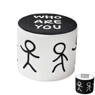 Qeeboo Linescapes Pouf S by Shantell Martin