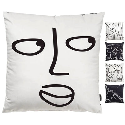 Qeeboo Linescapes Cushion By Shantell Martin