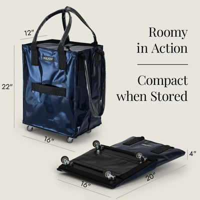 Hulken® Original rolling tote bag medium, midnight blue