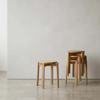 Audo Copenhagen Passage stool, natural oak