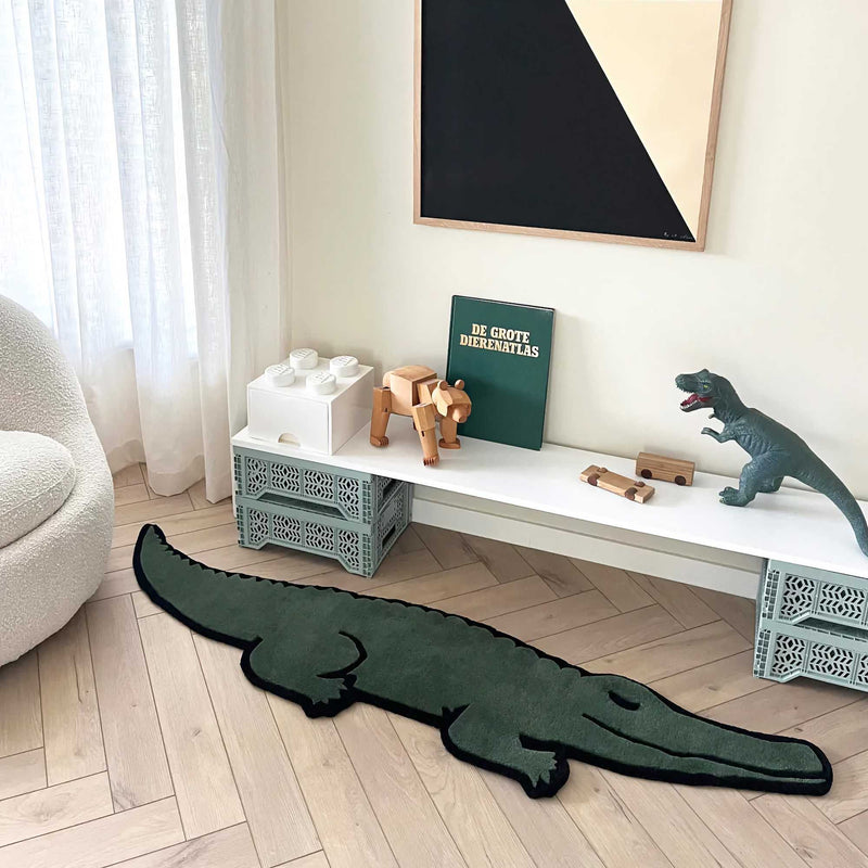 Maison Deux Miffy & friends rug, Crocodile (180x43 cm)