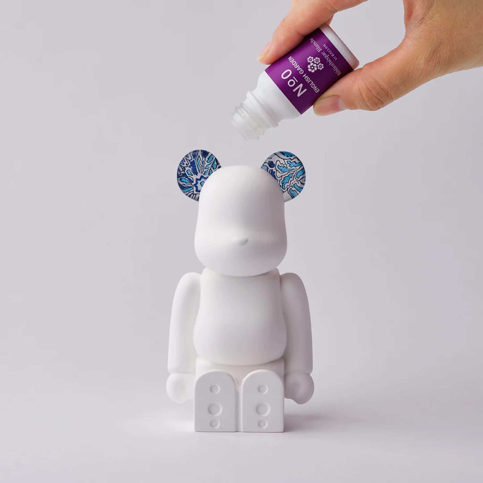 Medicom x Biblioteque Blanche Be@rbrick aroma ornament #0 Fabric, Liberty Fabrics, Abbey Road Blue