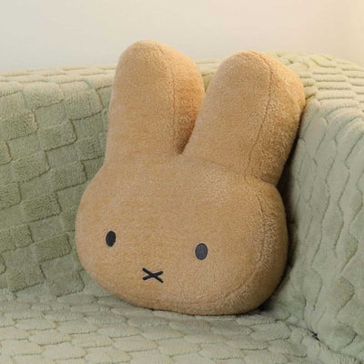 Miffy Head Plush Cushion (40cm) , Brown