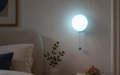 Gingko Mimo balloon rechargeable light, sky mint