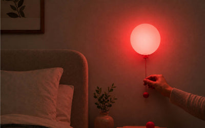 Gingko Mimo balloon rechargeable light, coarl bloom