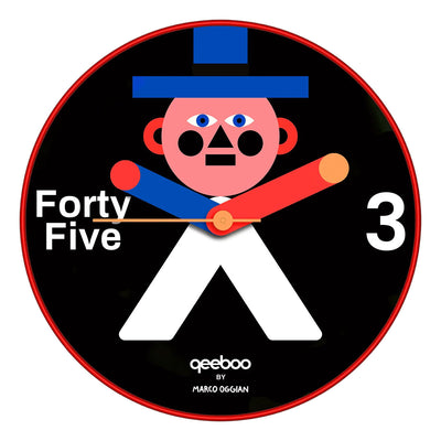 Qeeboo Clock by Marco Oggian