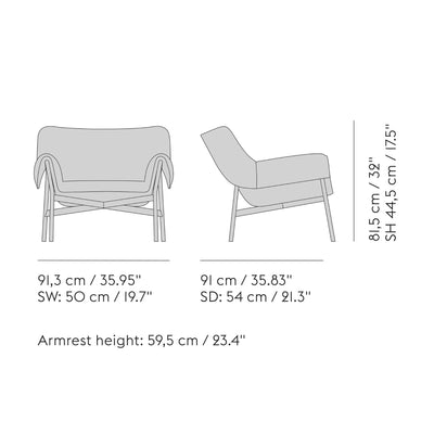 Muuto Wrap Lounge Chair (w91.3xd91xh81.5cm)