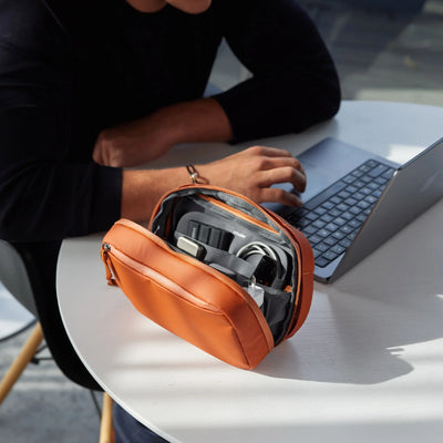 Orbitkey 2-in-1 Tech Pouch, terracotta