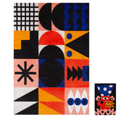 Qeeboo Oggian Rectangular Carpet by Marco Oggian