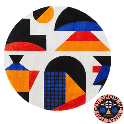 Qeeboo Oggian Round Carpet by Marco Oggian