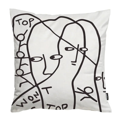 Qeeboo Linescapes Cushion By Shantell Martin