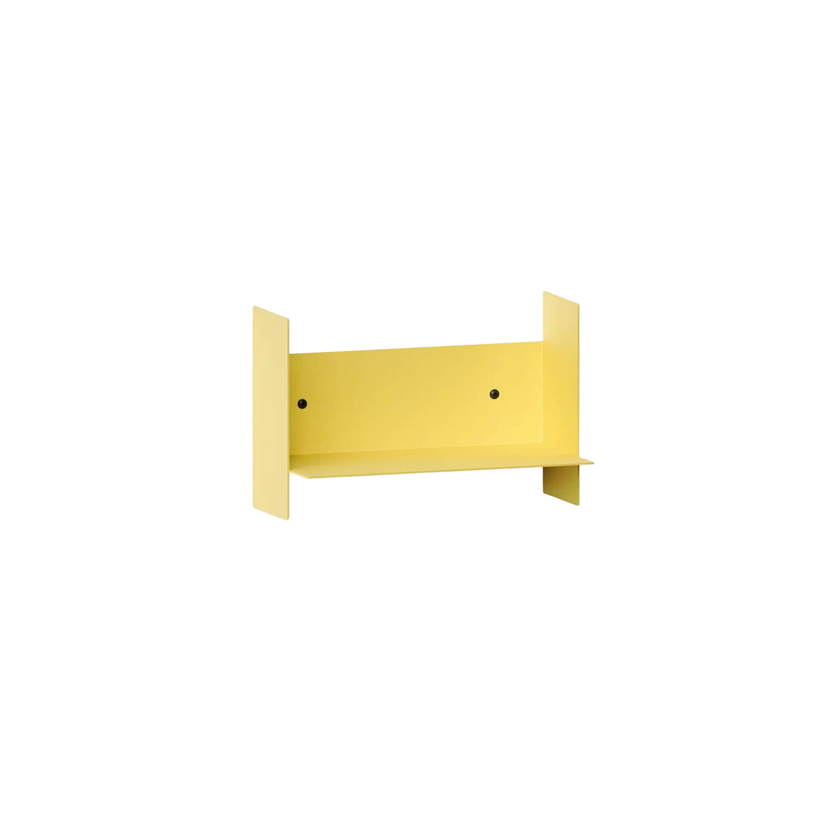 Tiptoe Pli steel wall shelf, naples yellow