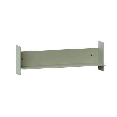 Tiptoe Pli steel wall shelf, eucalyptus grey
