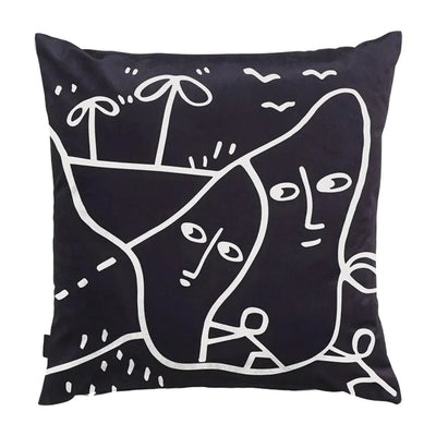Qeeboo Linescapes Cushion By Shantell Martin