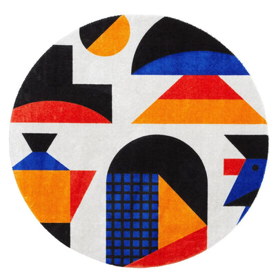 Qeeboo Oggian Round Carpet by Marco Oggian