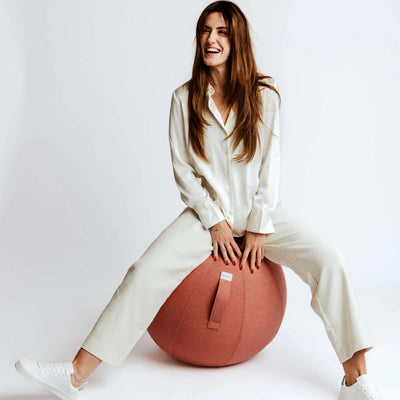 VLUV BOL SOVA Active Sitting & Yoga Ball, Salmon