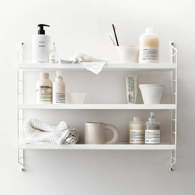String Pocket Metal wall shelf, white