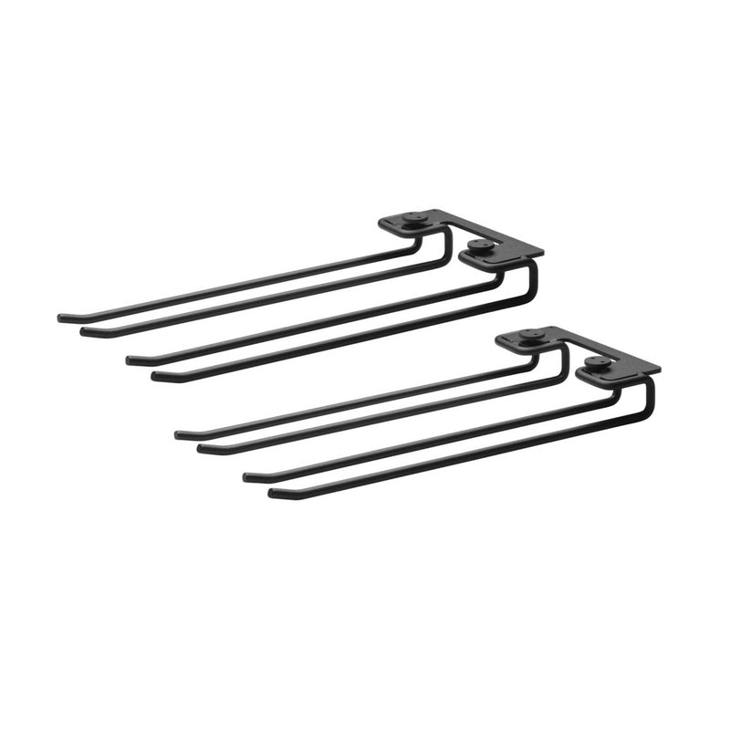 String Hanger racks, Black (W13.5xD3xD30cm) (2-Pack)